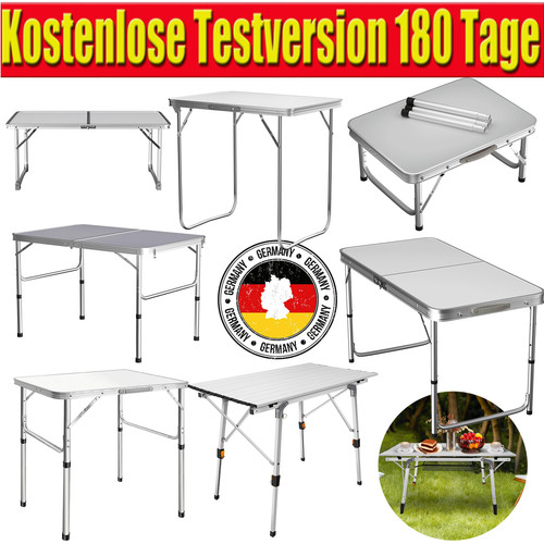 Campingtisch koffertisch alu - koffertisch,