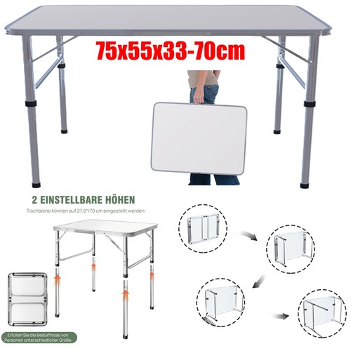 Aluminium campingtisch - aluminium,