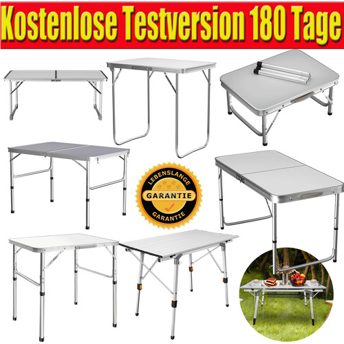 Alu campingtisch - campingtisch, h
