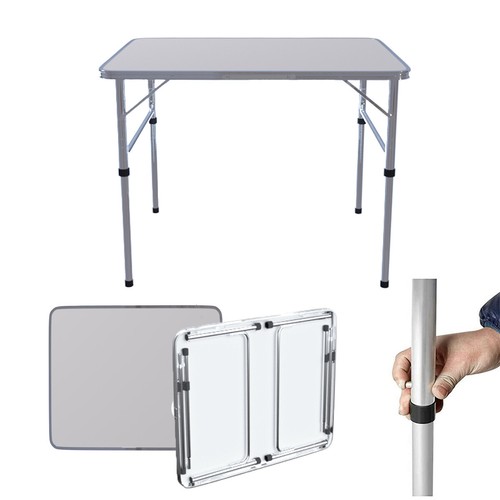 Aluminium campingtisch - aluminium,