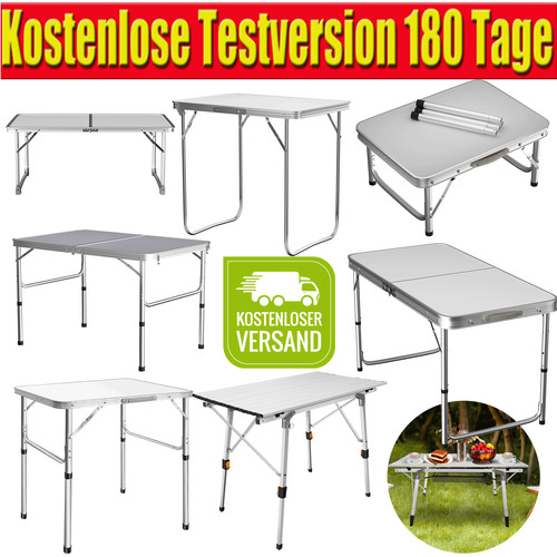 Alu klapptisch campingtisch - alu,