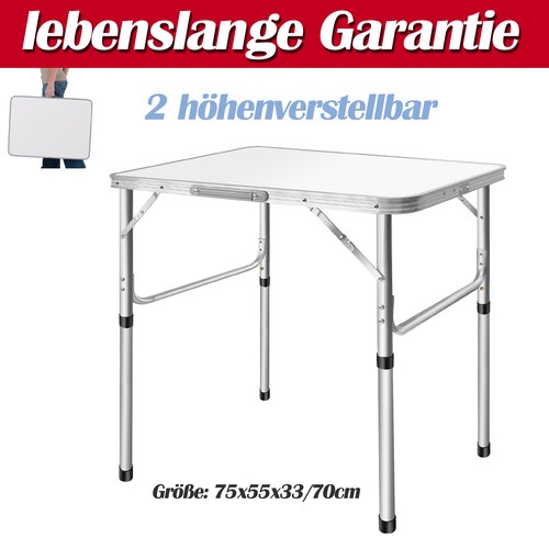 Campingtisch 75x55cm alu - campingtisch,